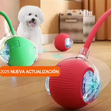 Pelota Inteligente Eléctrica para Perros — Rebote Automático + Luz LED | Peluditos™