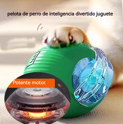 Pelota Inteligente Eléctrica para Perros — Rebote Automático + Luz LED | Peluditos™
