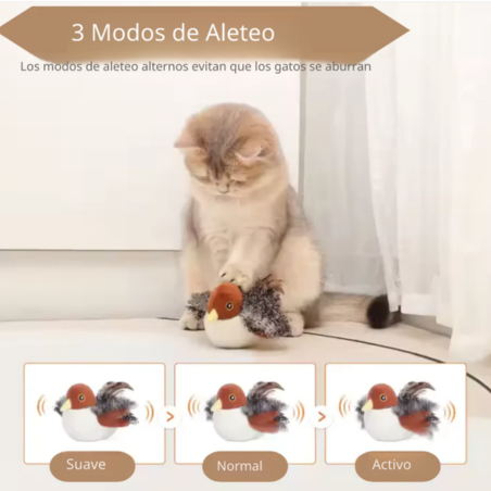 Pájaro Flappy PattaChic™ – Juguete Inteligente Recargable